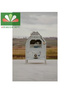 P-85.150 gép gyökeres zöldségek mosására szolgál egy kerek, fém perforált dobban