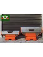 Big bag töltő típus 2+20 cm. A töltőgépeket a big bag zsákok villás targoncával történő feltöltésére használják