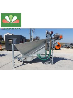 KWM-100 célja a zöldségek vizes garatban történő fogadása